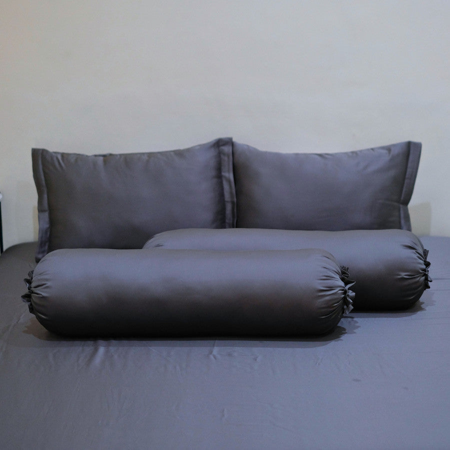 Sleep Buddy Set Sprei Plain Series Dark Grey Lyocell 60s