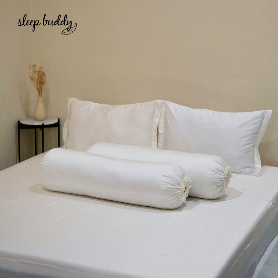 Sleep Buddy Set Sprei Plain Series White Off Lyocell 60s