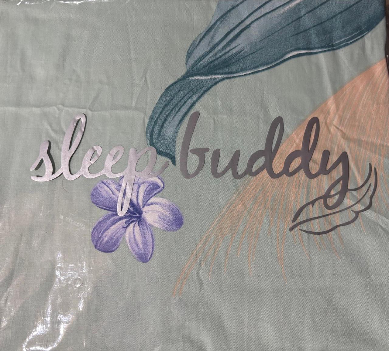 Sleep Buddy Set Sprei Green Garden Cotton Sateen
