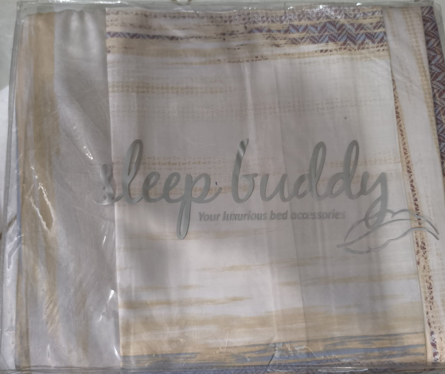 Sleep Buddy Set Sprei Blue Geometry Lyocell 100s