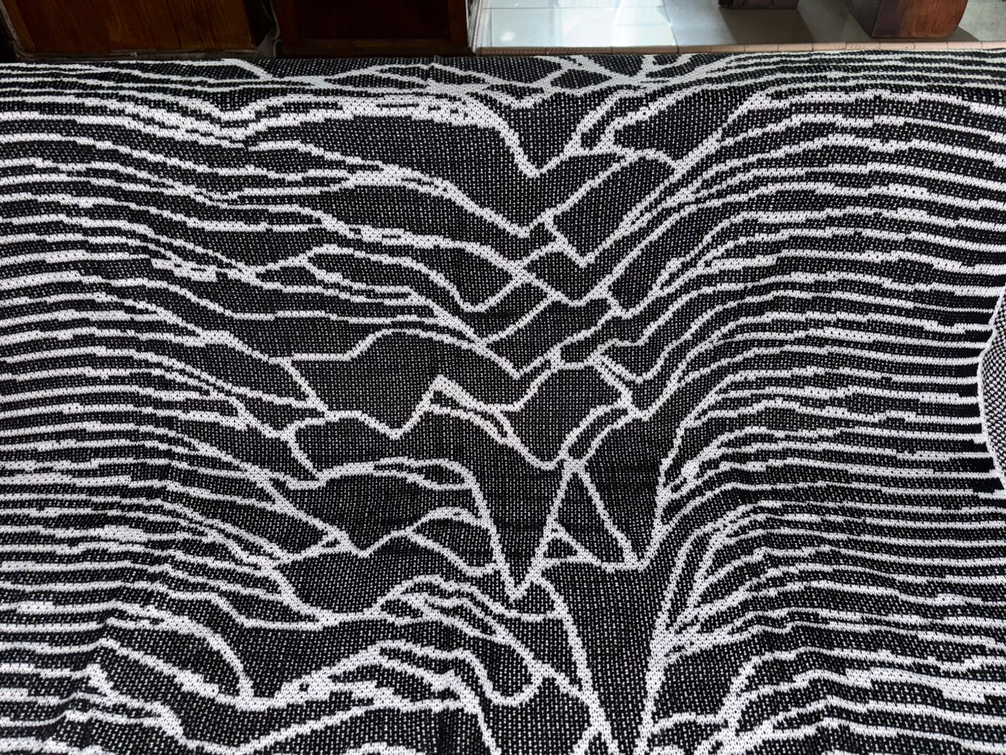 Knitting Throwblanket Zebra Motif