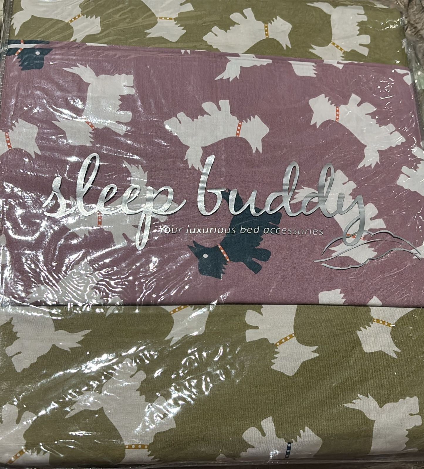Sleep Buddy Set Sprei Dogs Cotton Sateen