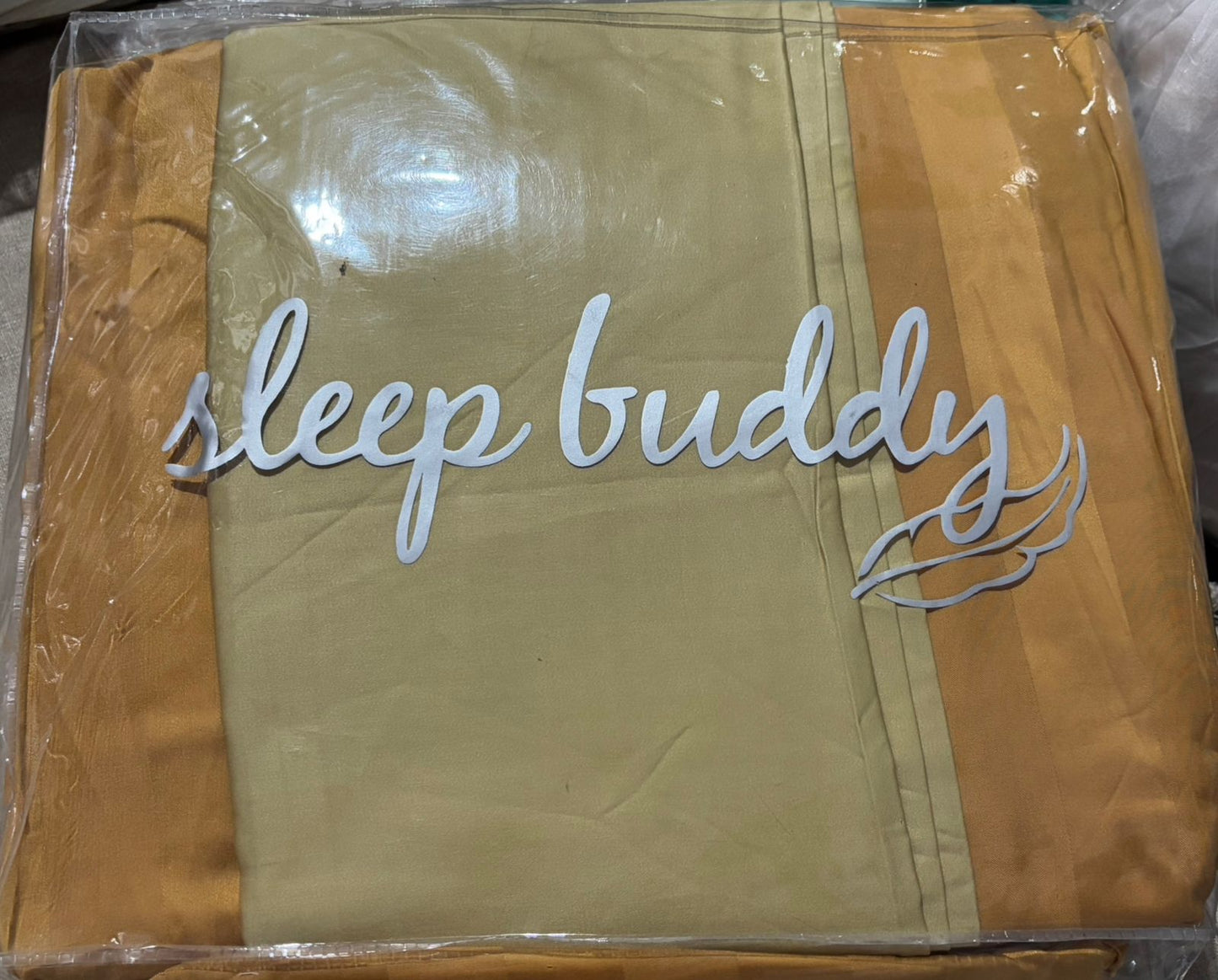 Sleep Buddy Set Sprei Brown Olive Combination Jacquard Lyocell