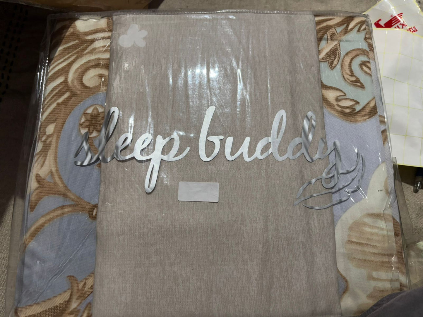 Sleep Buddy Set Sprei Blue Grey Royal Lyocell 60s