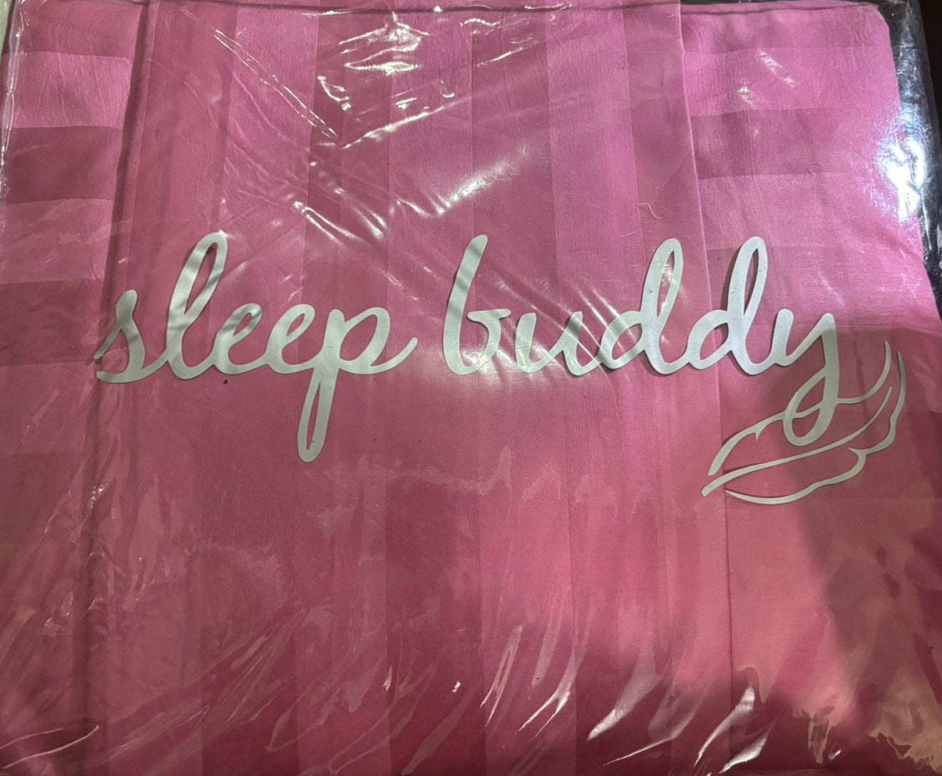 Sleep Buddy Set Sprei Salur Pink Cherry Jacquard Lyocell
