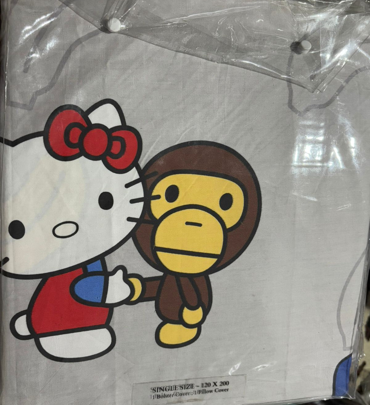 Sleep Buddy Set Sprei Baby Monkey Cotton Sateen