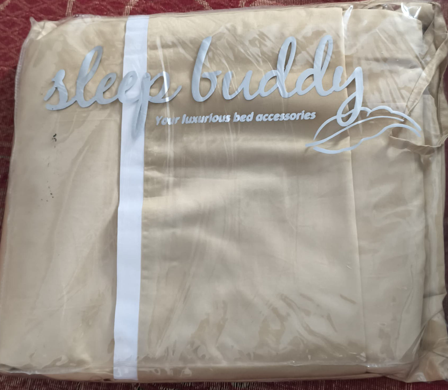 Sleep Buddy Set Sprei Light Brown Morgan Cocoa Cotton Sateen