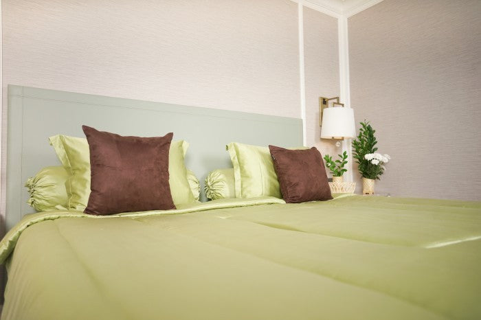Sleep Buddy Set Sprei Plain Series Green Lyocell 60s