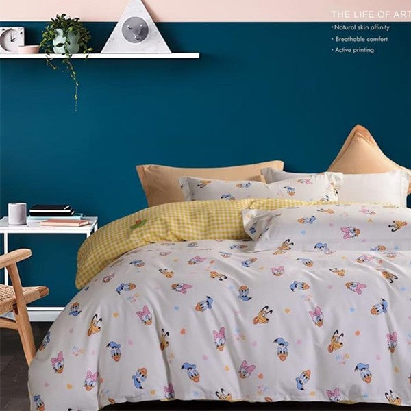 Sleep Buddy Set Sprei Kids Series Donald Cream Cotton Sateen