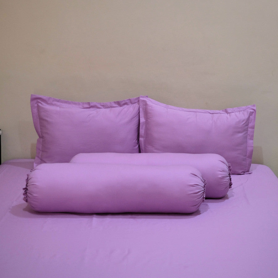 Sleep Buddy Set Sprei Plain Series Lavender Cotton Sateen