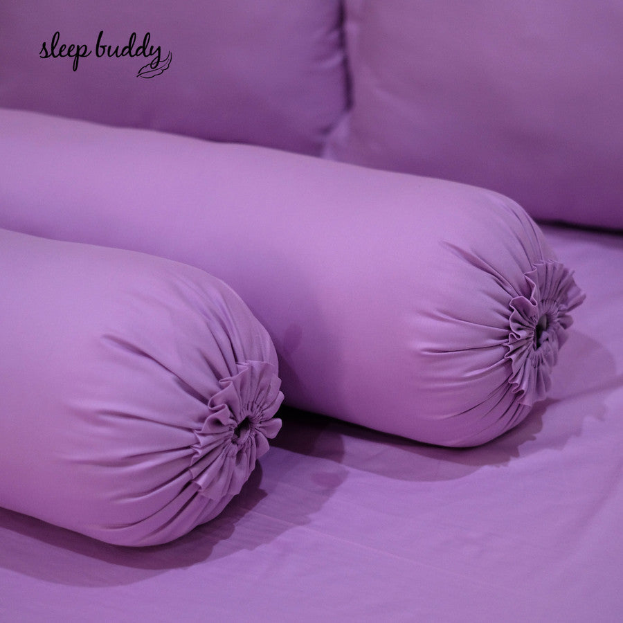 Sleep Buddy Set Sprei Plain Series Lavender Cotton Sateen