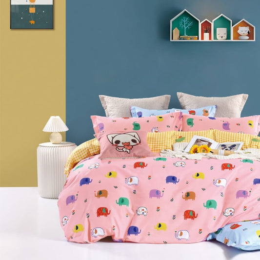 Sleep Buddy Set Sprei Kids Elephant Cotton Sateen