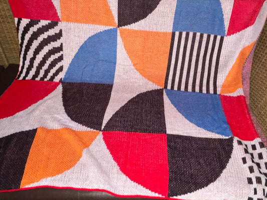 Knitting Throwblanket Mozaic