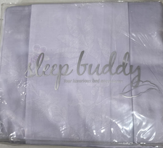 Sleep Buddy Set Sprei Light Purple Flowy Jacquard Lyocell
