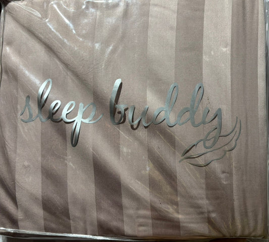Sleep Buddy Set Sprei Salur Milkish Brow Lyocell Quilt Cover