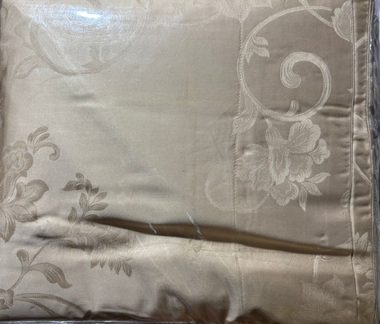 Sleep Buddy Set Sprei Flower Beige Lyocell Quilt Cover