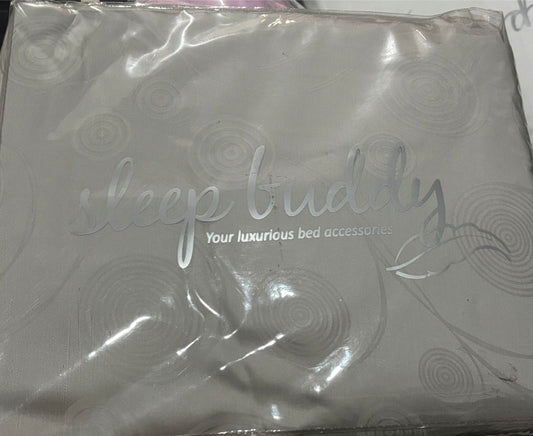 Sleep Buddy Set Sprei Swirl Grey Quilt Cover Jacquard Lyocell