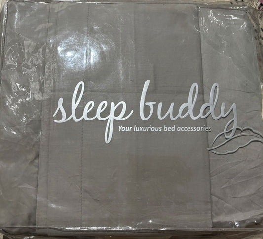 Sleep Buddy Set Sprei Grey Cotton Sateen