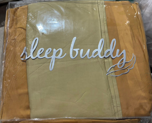 Sleep Buddy Set Sprei Brown Olive Combination Jacquard Lyocell