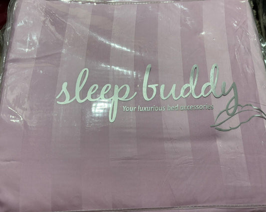 Sleep Buddy Set Sprei Lavender Salur Jacquard Lyocell