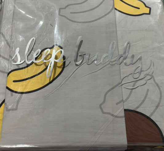 Sleep Buddy Set Sprei Baby Monkey Cotton Sateen