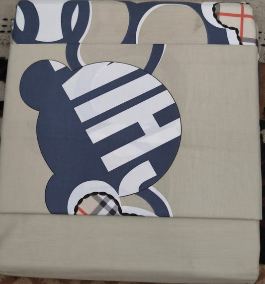 Sleep Buddy Set Sprei Bluey Bear Cotton Sateen