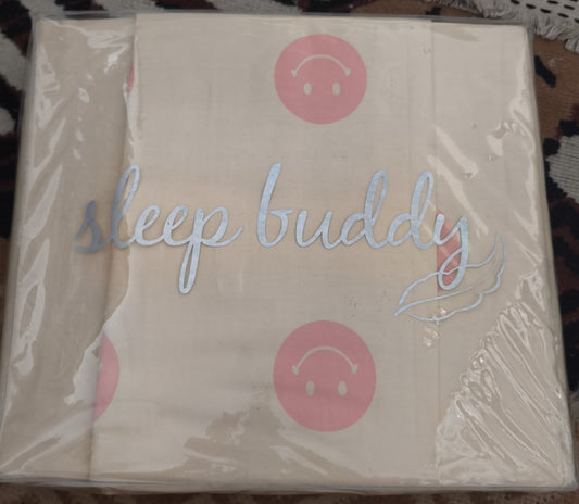 Sleep Buddy Set Sprei Smiley Sunset Cotton Sateen