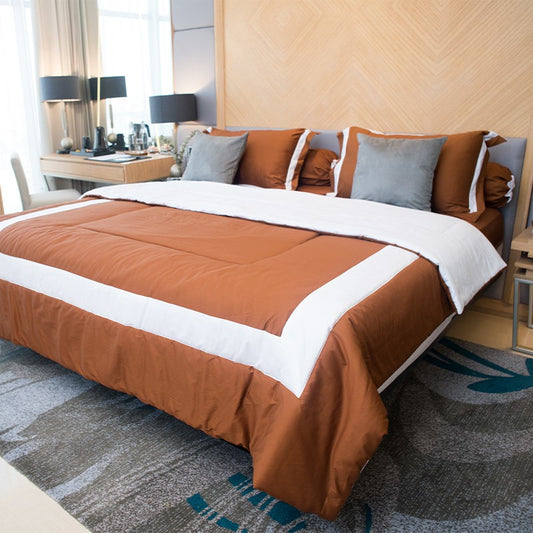 Sleep Buddy Set Sprei Light Brown Morgan Cocoa Cotton Sateen